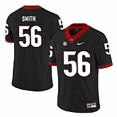 Georgia Bulldogs 56 Garrison Smith Black Nike College Football Jersey Dzhi,baseball caps,new era cap wholesale,wholesale hats